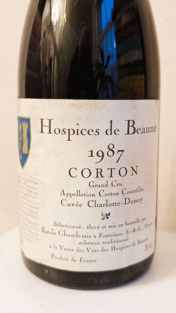 Hospices de Beaune, Corton Grand Cru, Cuvee Charlotte Dumay
