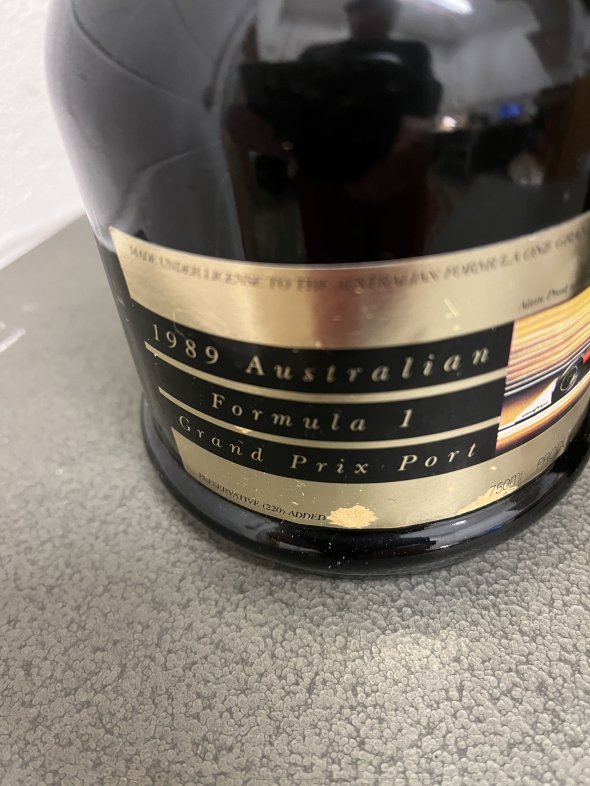 1989 Australian Formula 1 Grand Prix 10 year old Port