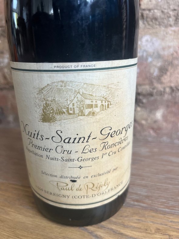 1987 Nuits Saint Georges, 1er cru Les Roncieres, Paul de Rejoly