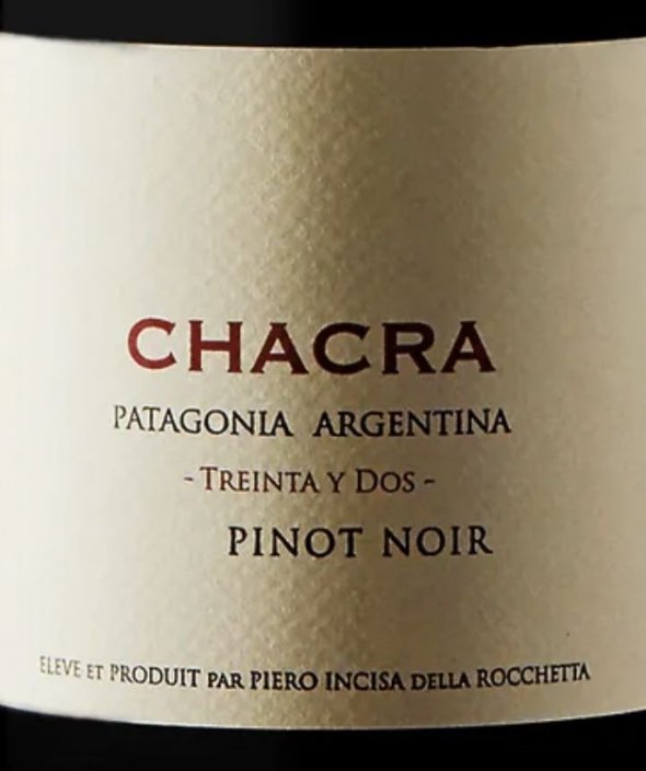Bodega Chacra, Treinta y Dos Pinot Noir, Rio Negro