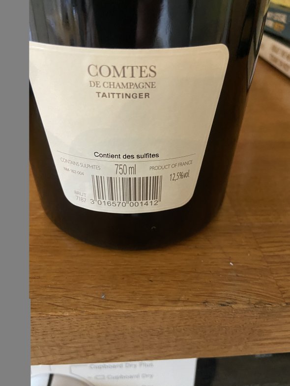 1 X TAITTINGER, COMTES DE CHAMPAGNE BLANC DE BLANCS. 
