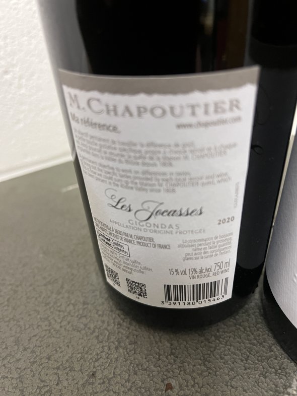M. Chapoutier, Gigondas Les Jocasses