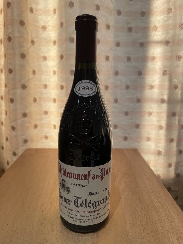 Vieux Telegraphe, Chateauneuf-du-Pape, La Crau Rouge. JS 97pts