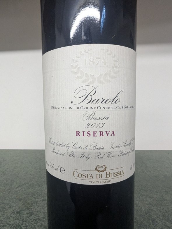 Costa di Bussia, Barolo, Bussia Riserva