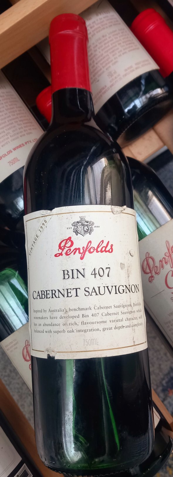 Penfolds, Bin 407 Cabernet Sauvignon, South Australia