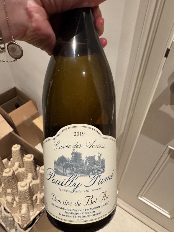 Domaine de Bel Air, Pouilly Fume 'Cuv&eacute;e des Acoins' - COLLECTION IN PERSON IN LONDON ONLY