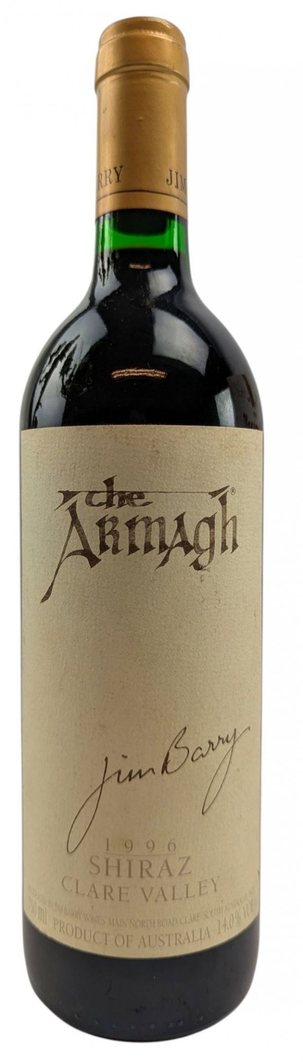 Jim Barry, The Armagh Shiraz, Clare Valley