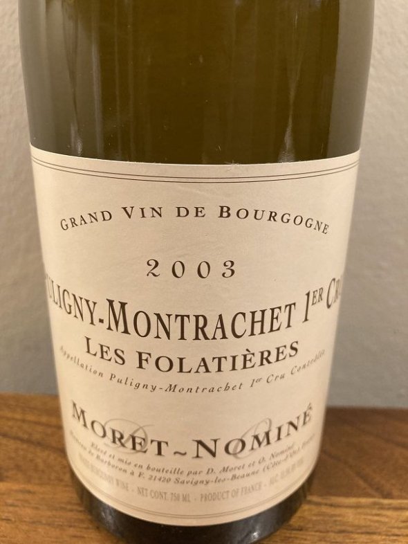 Moret-Nomine Puligny Montrachet 1er Cru Les Folatieres