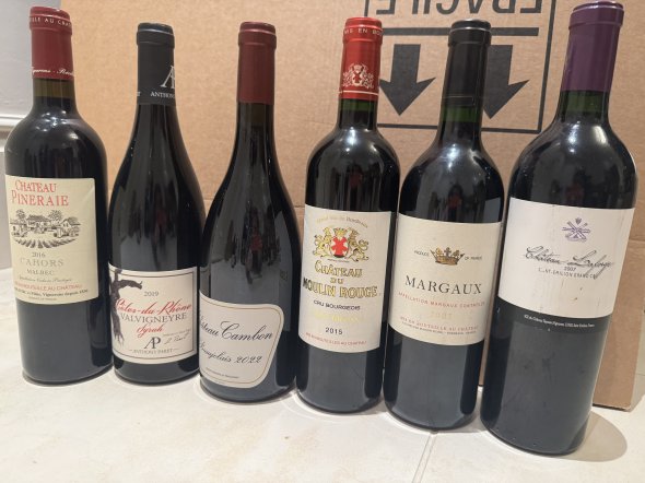 Mixed Lot of 12 French wines - COLLECTION IN LONDON IN PERSON ONLY