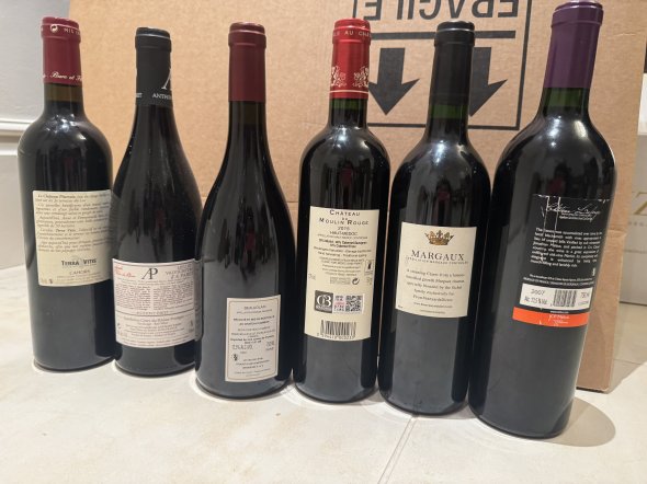 Mixed Lot of 12 French wines - COLLECTION IN LONDON IN PERSON ONLY