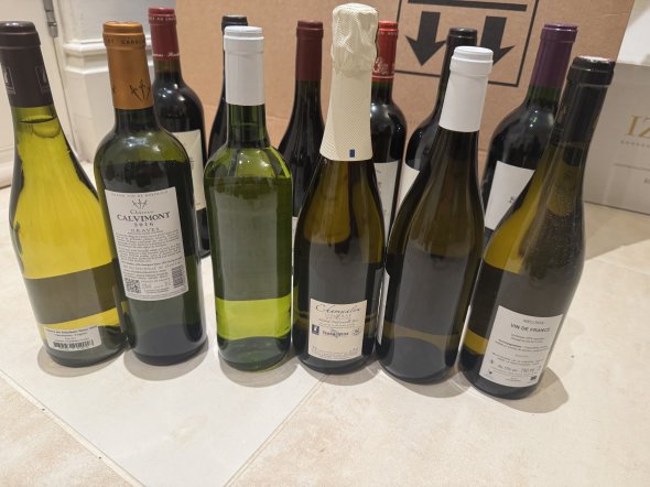 Mixed Lot of 12 French wines - COLLECTION IN LONDON IN PERSON ONLY