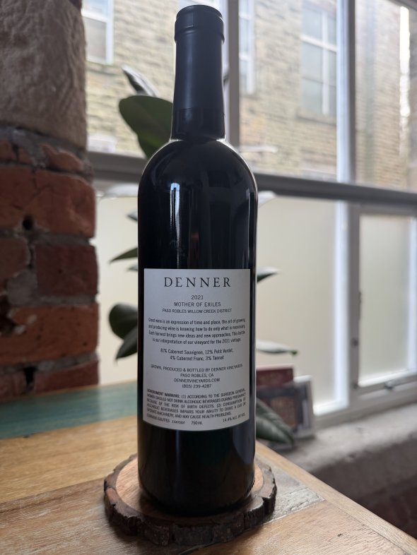 Denner, Mother of Exiles, Paso Robles