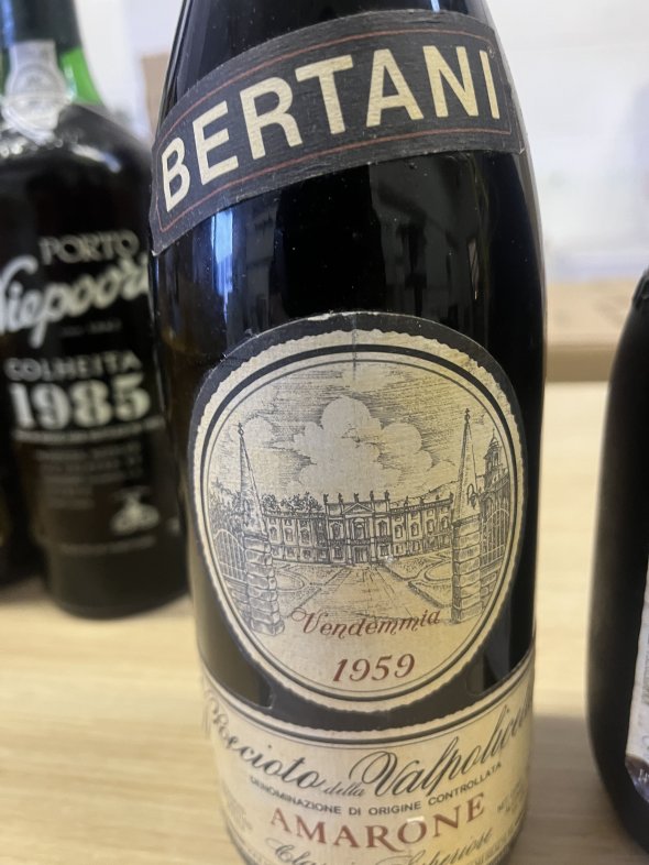 Amarone X 2.   1990 Cesari Classico & 1959 Bertani Classico Superiore