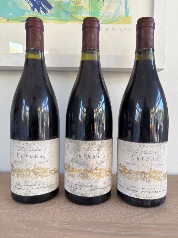 1996 Domaine Courbis Cornas La Sabarotte three-pack