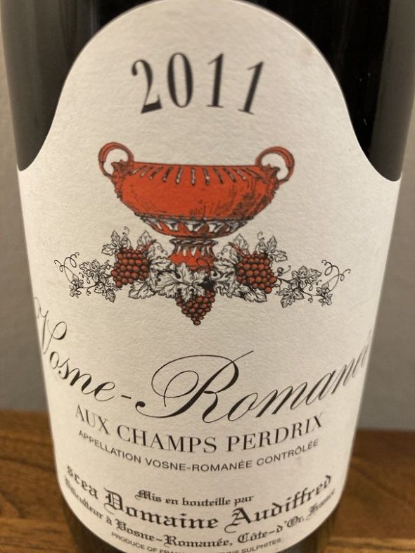 Domaine Audiffred, Vosne-Romanee, Aux Champs Perdrix