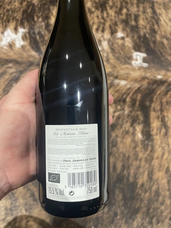 Paul Jaboulet Aine, Hermitage, La Maison Bleue. 96Pts