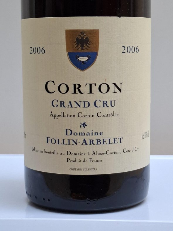 Domaine Follin Arbelet, Corton Grand Cru, Rouge