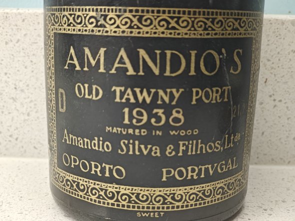 AMANDIO'S OLD TAWNY PORT 1938 Matured in wood