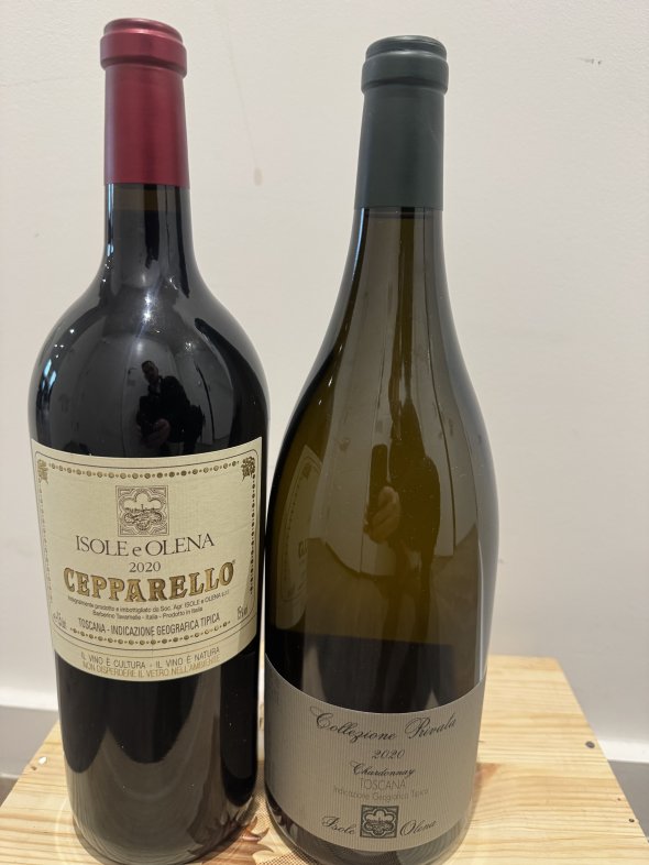 Isole e Olena Cepparello 2020 & Chardonnay collezione privata 2020 magnums