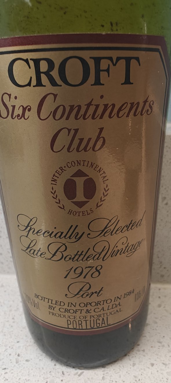 Croft Six Continents Club Specially Selected Late Bottled Vintage 1978 Port