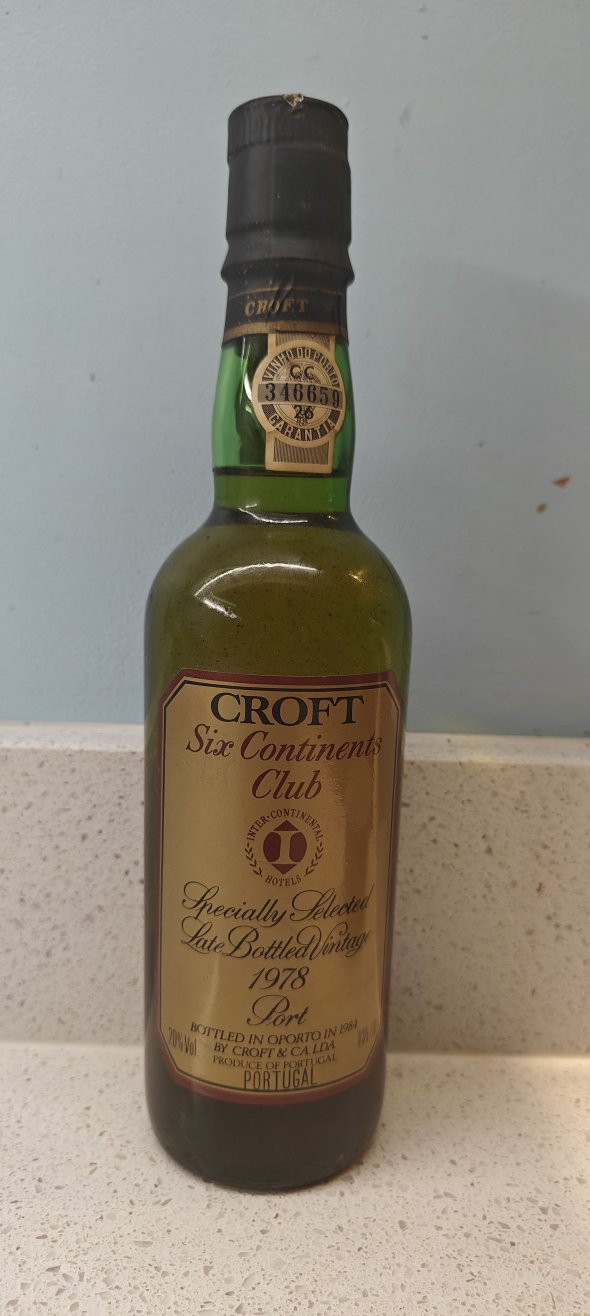 Croft Six Continents Club Specially Selected Late Bottled Vintage 1978 Port
