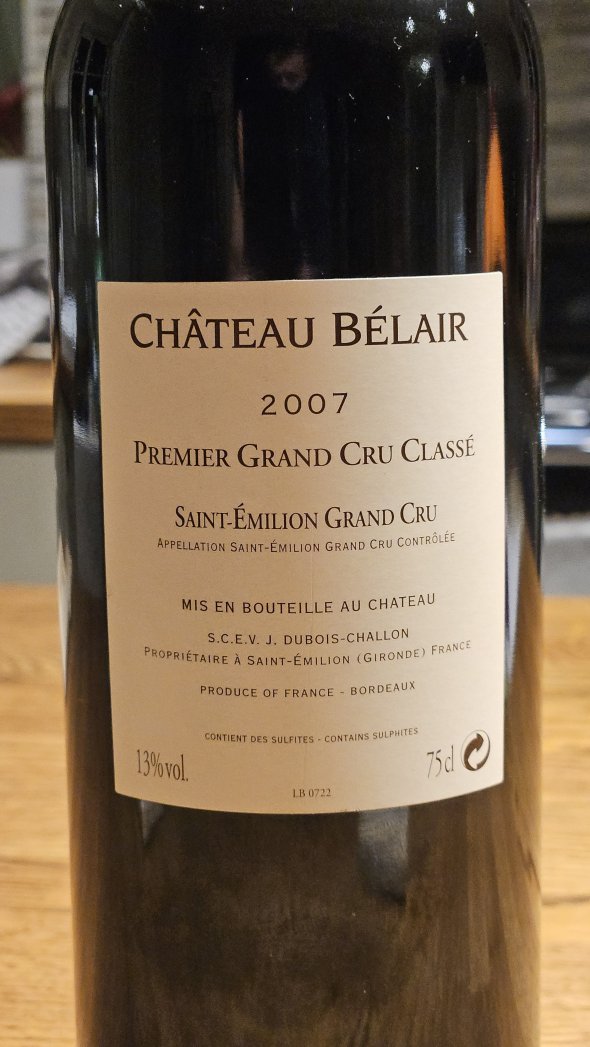Chateau Belair, Saint-Emillion Grand Cru