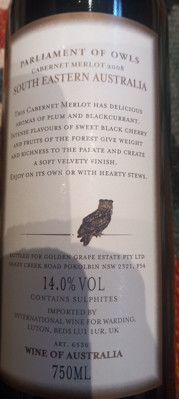 Golden Grape Estate, Parliament of Owls