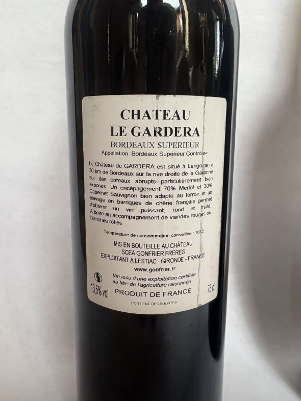 Chateau Le Gardera, Bordeaux Superieur