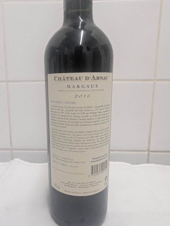 Chateau d'Arsac, Margaux