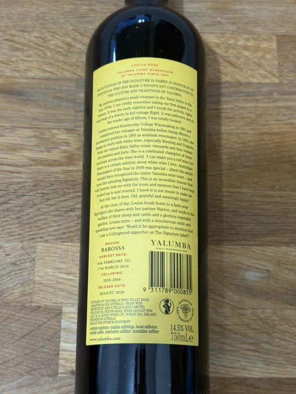 Yalumba, The Signature Cabernet Sauvignon Shiraz, Barossa