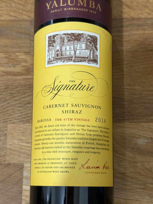 Yalumba, The Signature Cabernet Sauvignon Shiraz, Barossa