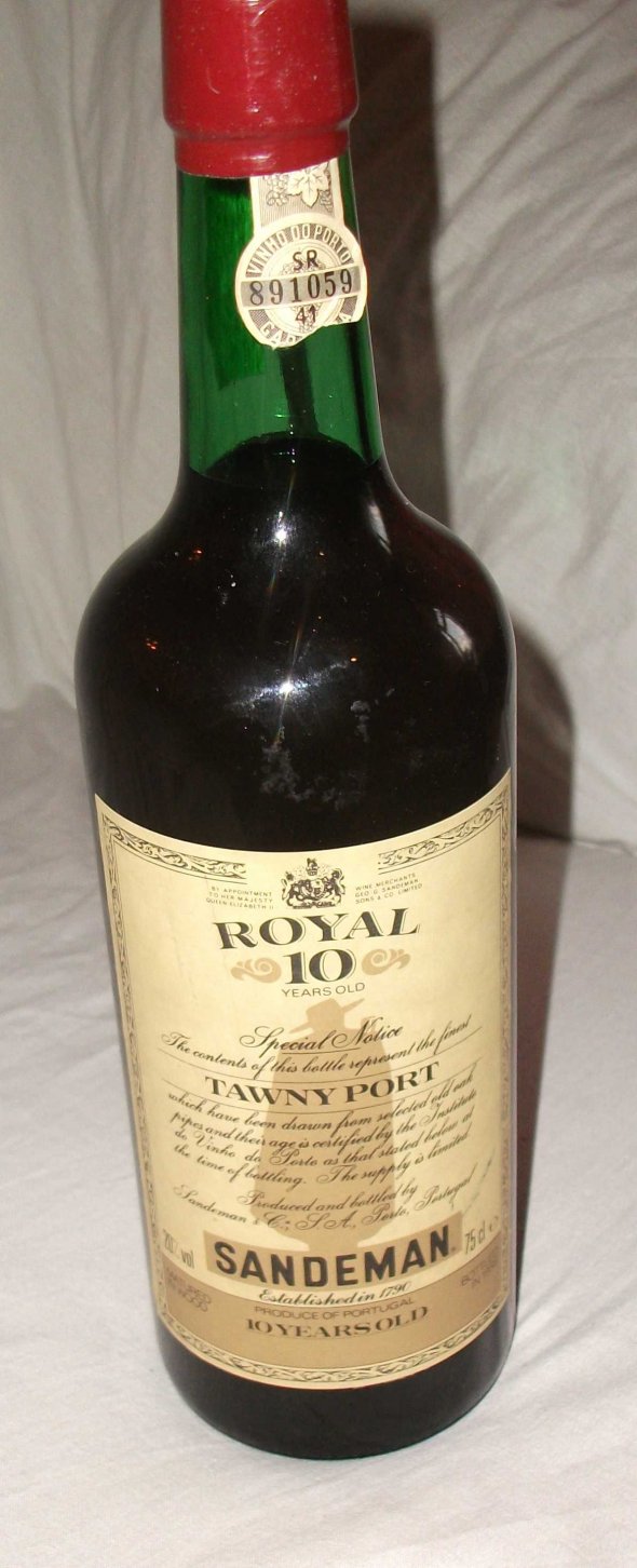 1988 Sandeman Royal 10 Tawny Port. 