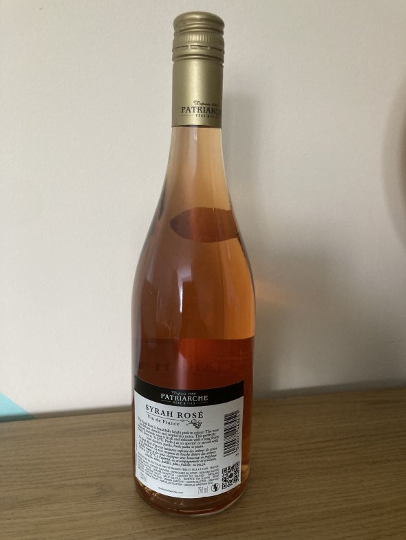 Syrah Rose Patriarche 
