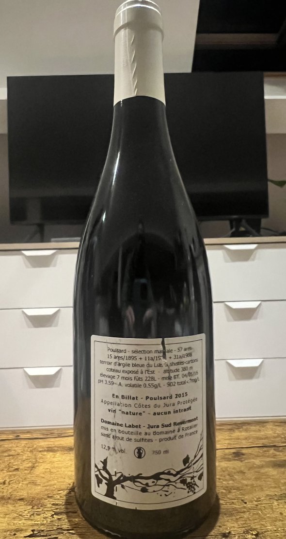Domaine Labet, Cotes du Jura, En Billat Poulsard