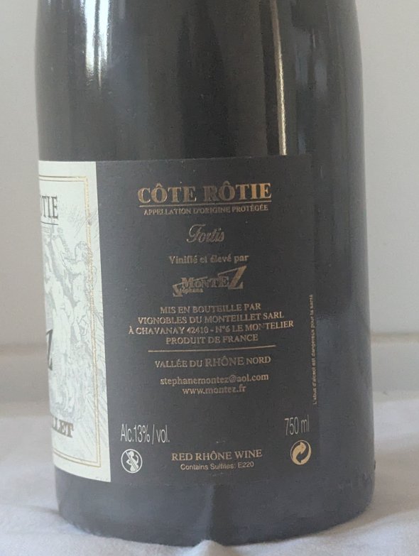 2010 Stephane Montez Domaine du Monteillet Cote Rotie Fortis