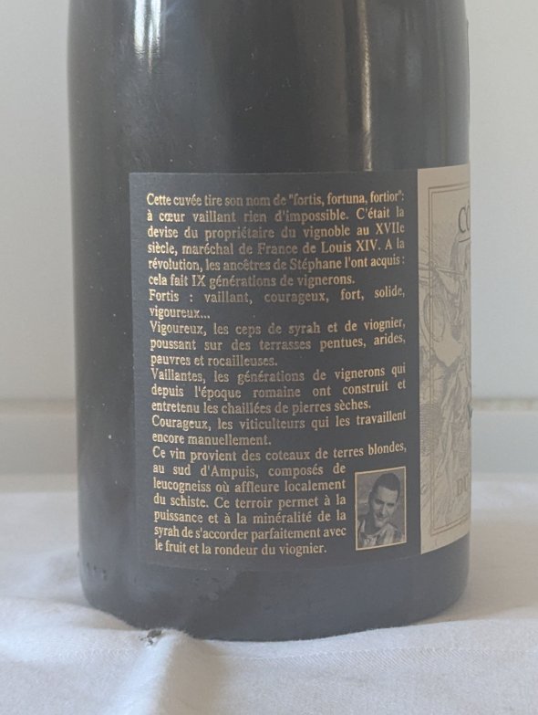 2010 Stephane Montez Domaine du Monteillet Cote Rotie Fortis