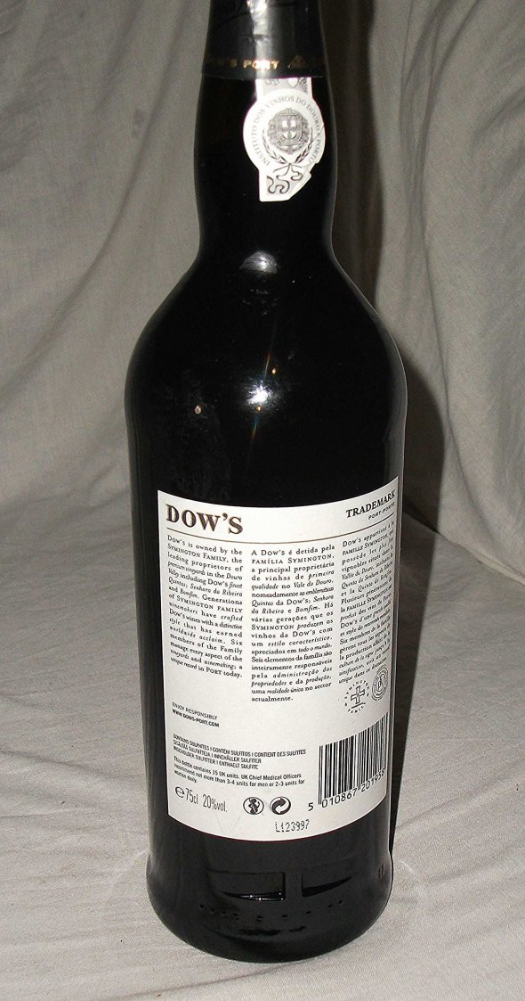 Dow's Trademark.  Finest Reserve Port.