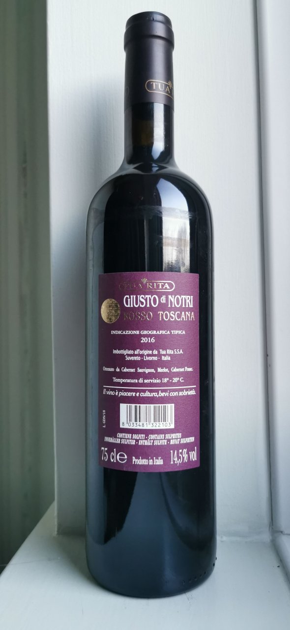 Tua Rita, Giusto di Notri, Toscana