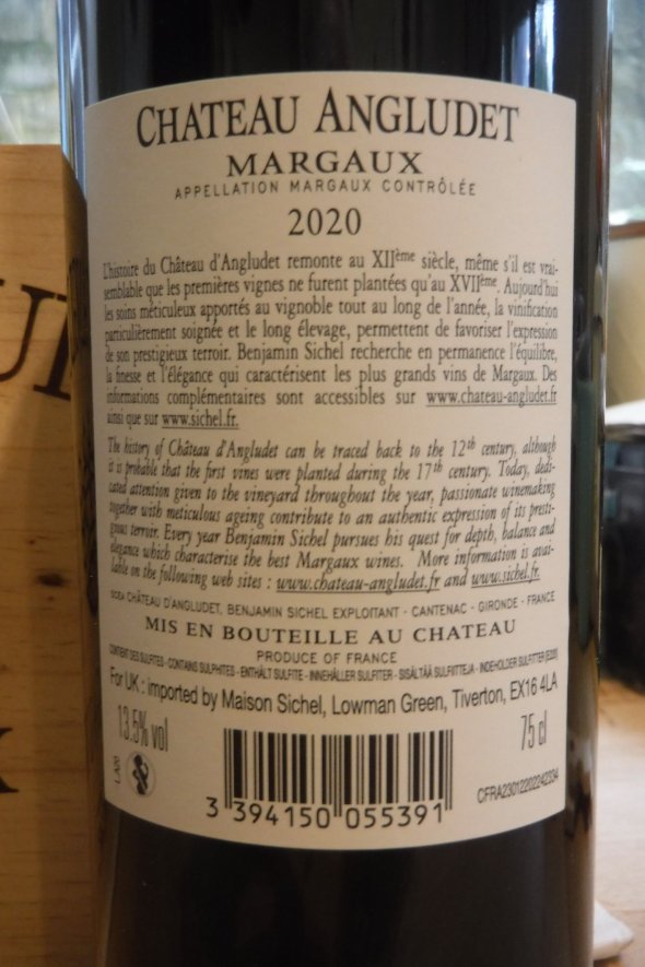 Clairet d'Angludet, Margaux