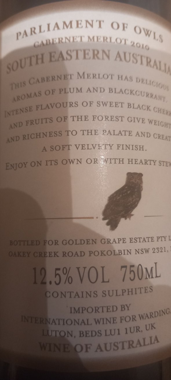 Golden Grape Estate, Parliament of Owls