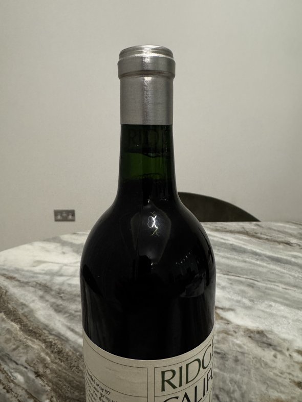 Ridge, California Cabernet Sauvignon Monte Bello, Santa Cruz Mountains