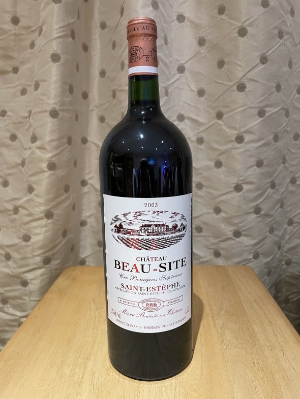 Chateau Beau-Site, Saint-Estephe. Wine Society 