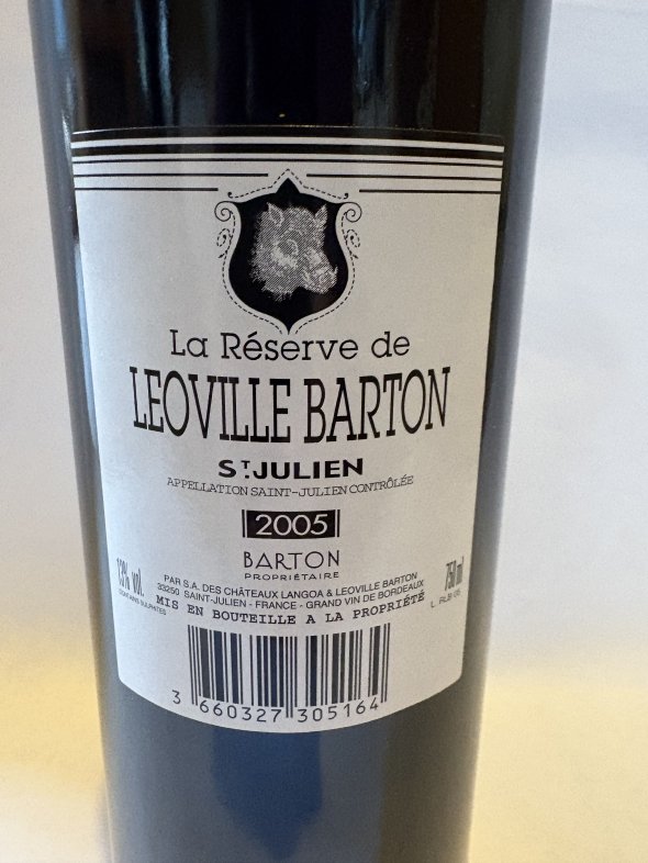 La Reserve de Leoville Barton, Saint-Julien
