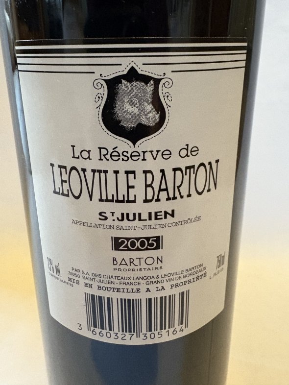La Reserve de Leoville Barton, Saint-Julien