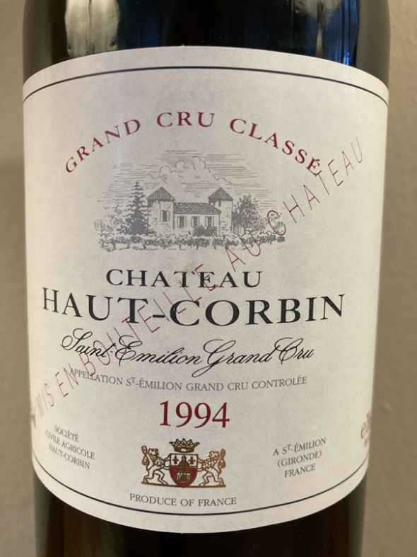 Chateau Haut-Corbin Grand Cru Classe, Saint-Emilion Grand Cru