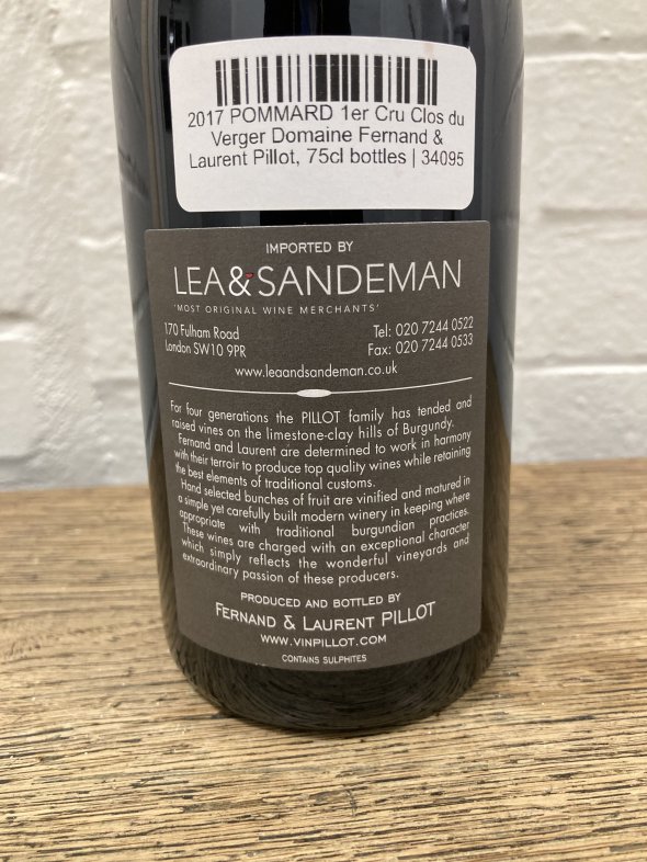 Fernand & Laurent Pillot, Pommard Premier Cru, Clos de Verger
