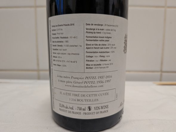 Domaine de Bellene, Volnay, Les Grands Poisots