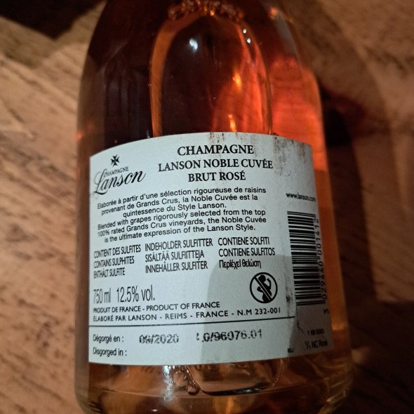 Lanson, Noble Cuvee Brut Rose