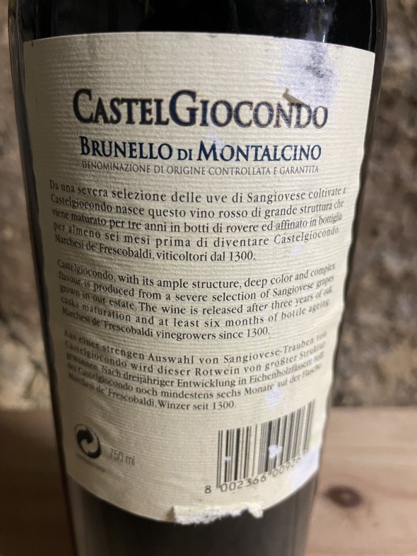 Castelgiocondo (Frescobaldi), Brunello di Montalcino