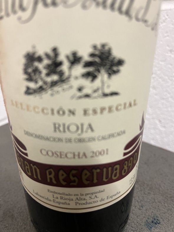 La Rioja Alta Rioja Gran Reserva 890 'Selecci&oacute;n Especial'